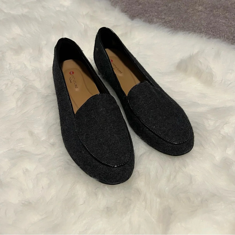 Clark’s unstructured women’s shoes 8 medium wool blend